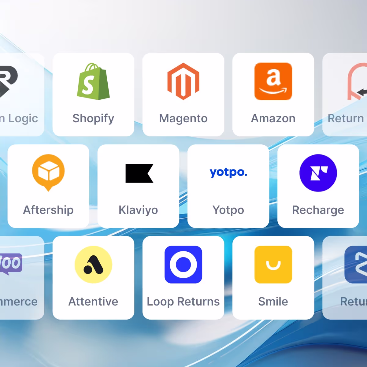Richpanel integrations with Shopify, Recharge, Aircall and other ecommerce apps