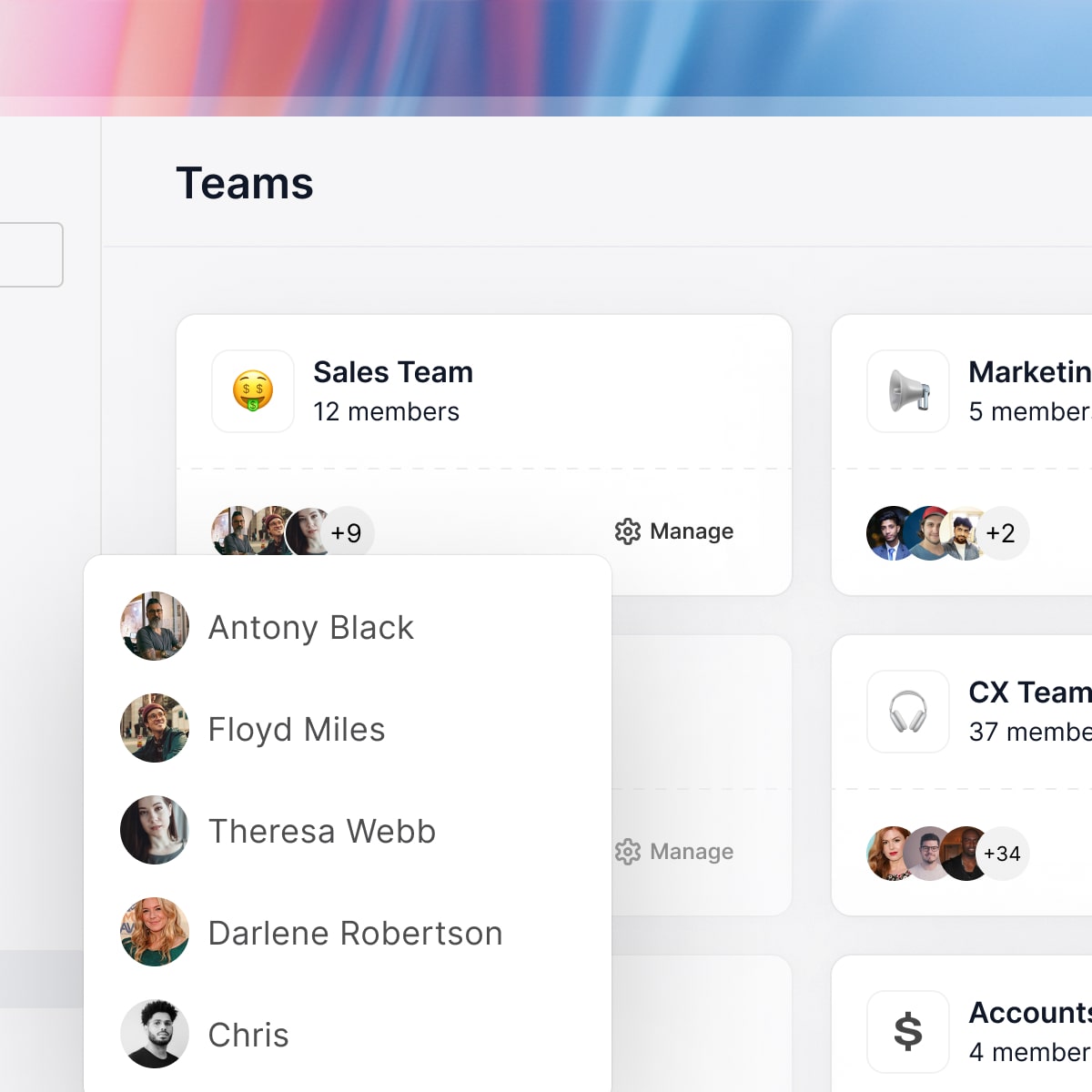 Richpanel teams configuration
